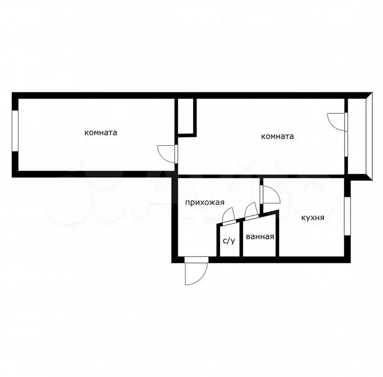 2-к. квартира, 48 м, 3/5 эт. - Фото 0