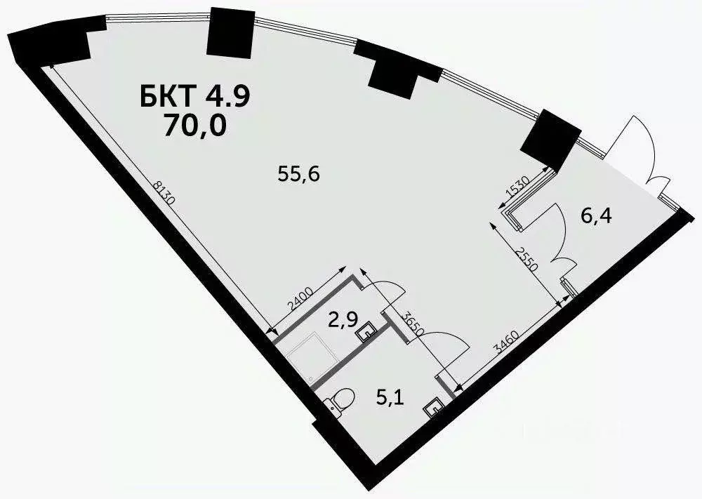 Помещение свободного назначения в Москва ул. Шеногина, 2 (70 м) - Фото 1