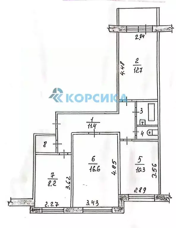 3-к кв. Татарстан, Набережные Челны Цветочный бул., 1 (64.5 м) - Фото 0