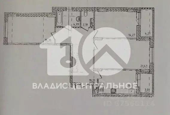 3-к кв. Новосибирская область, Новосибирск ул. 25 лет Октября, 14/1 ... - Фото 1