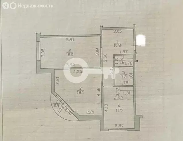 2-комнатная квартира: казань, улица ноксинский спуск, 14а (63.3 м) - Фото 1