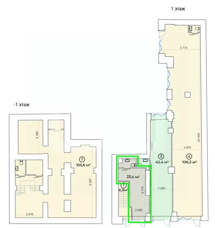 Помещение свободного назначения в Москва Большой Сухаревский пер., ... - Фото 2
