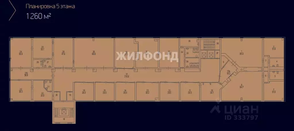 Офис в Москва 1-я Рыбинская ул., 3А (1257 м) - Фото 1