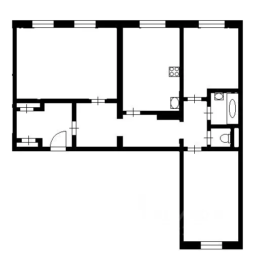 3-к кв. Санкт-Петербург просп. Сизова, 34/18 (79.3 м) - Фото 2