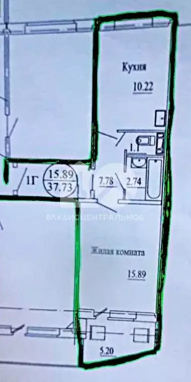 1-к кв. Новосибирская область, Новосибирск ул. Сибиряков-Гвардейцев, ... - Фото 2