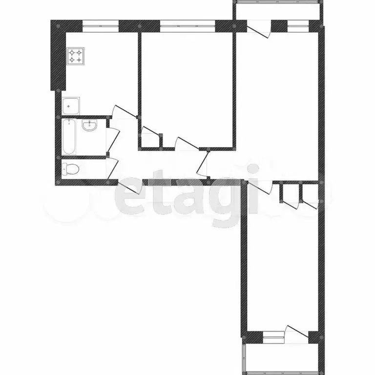 3-к. квартира, 62 м, 4/9 эт. - Фото 0