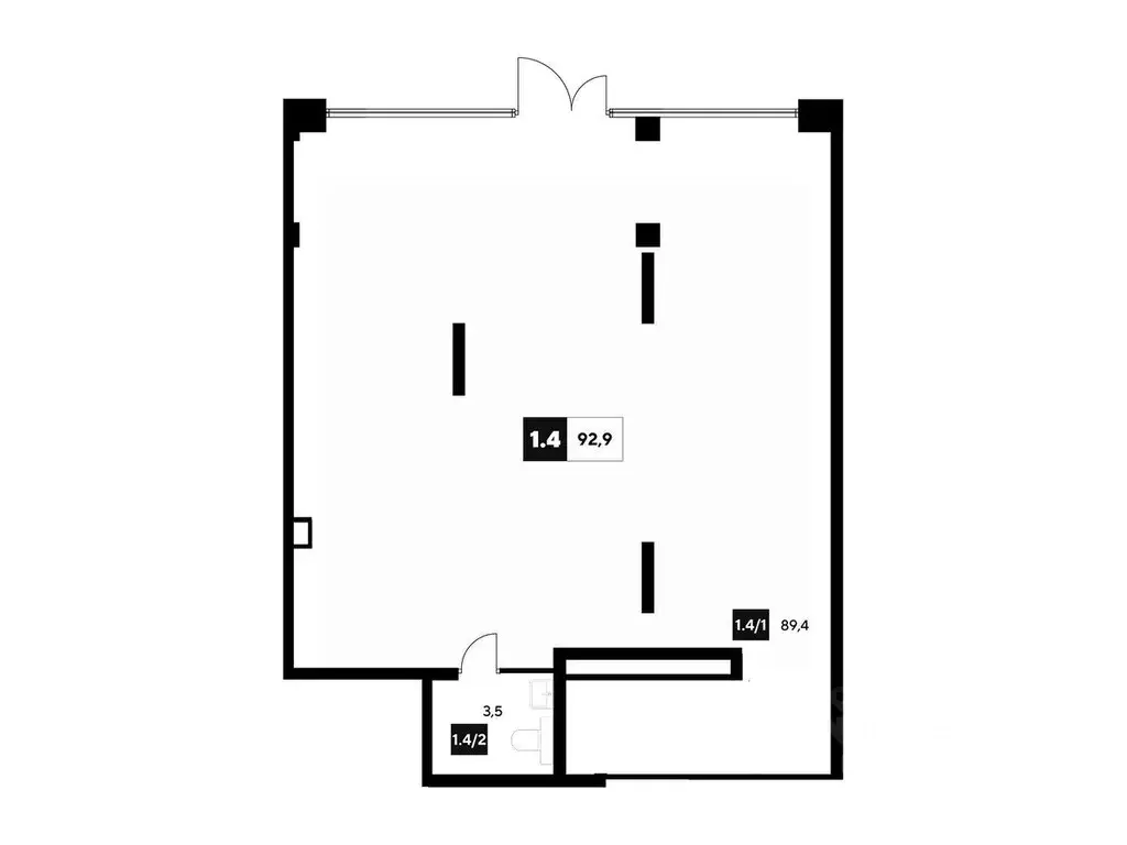 Помещение свободного назначения в Омская область, Омск Снегири ... - Фото 1