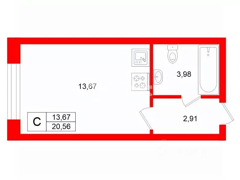 Студия Ленинградская область, Гатчинский муниципальный округ, д. Малое ... - Фото 2