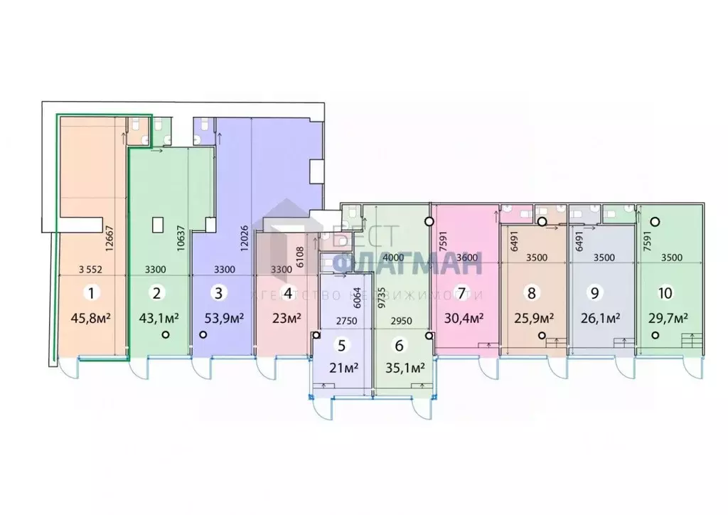 Помещение свободного назначения в Москва ул. Красная Пресня, 12 (46 м) - Фото 2