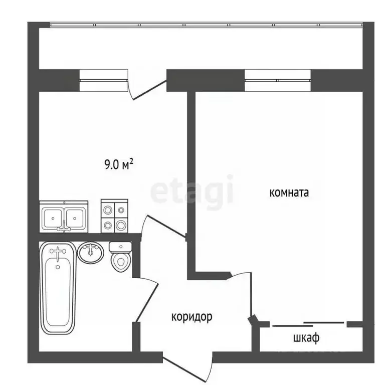1-к кв. Московская область, Звенигород Одинцовский городской округ, ... - Фото 2