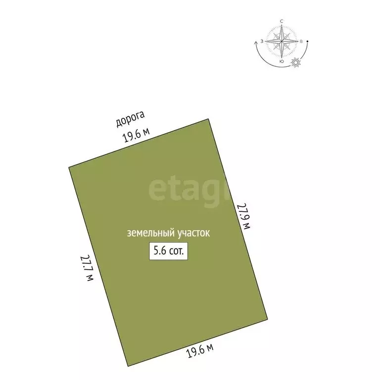 Участок в Таганрог, улица Пугачёва (5.6 м) - Фото 2