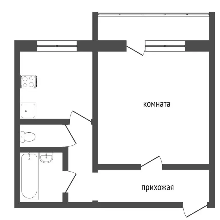 1-комнатная квартира: Челябинск, проспект Победы, 388А (33 м) - Фото 1