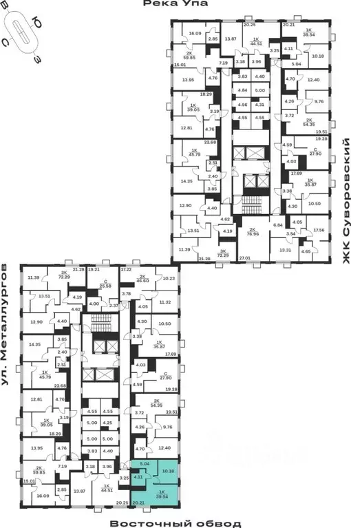 1-к кв. Тульская область, Тула ул. Академика Насоновой, 18 (39.54 м) - Фото 2