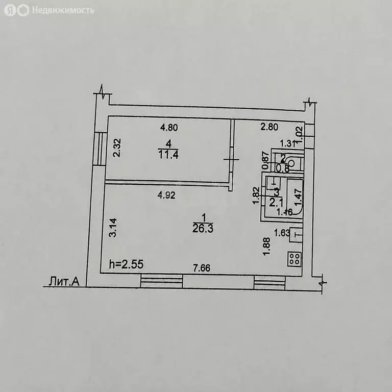 Квартира-студия: Грязи, улица СХТ, 3 (40.6 м) - Фото 1