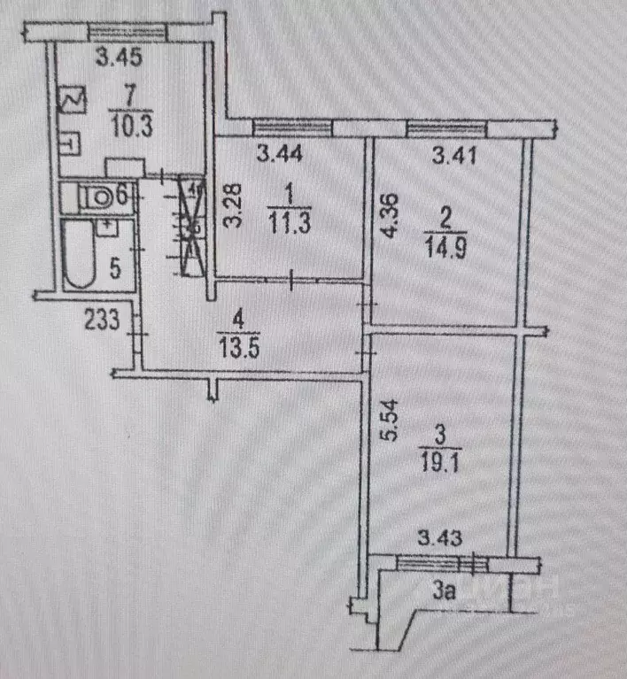 3-к кв. Москва Старокачаловская ул., 1К2 (75.0 м) - Фото 2