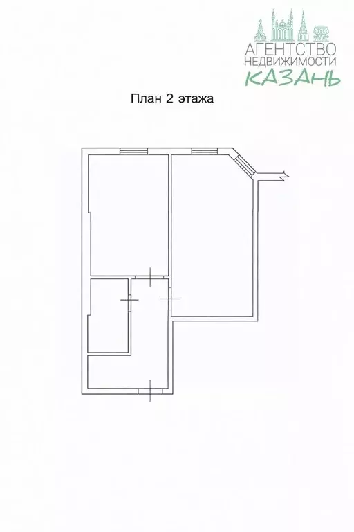 1-к кв. Татарстан, Пестречинский район, Богородское с/пос, д. Куюки, ... - Фото 2