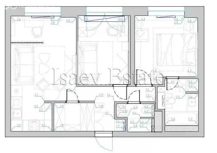 2-комнатная квартира: Москва, Большая Филёвская улица, 3к2 (58 м) - Фото 1