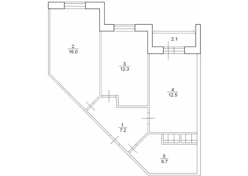 2-к кв. Ленинградская область, Мурино Всеволожский район, Новая ул., ... - Фото 1