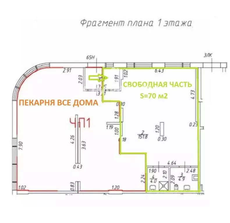 Помещение свободного назначения в Санкт-Петербург пос. Шушары, ул. ... - Фото 2