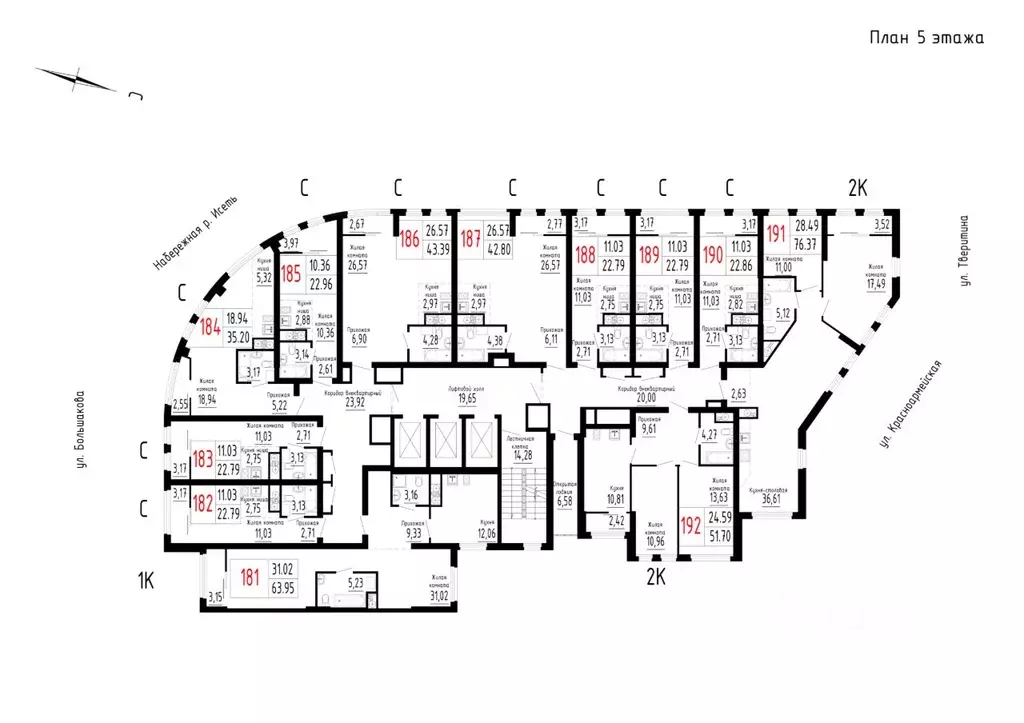 2-к кв. Свердловская область, Екатеринбург Парковый мкр, Лувр жилой ... - Фото 1