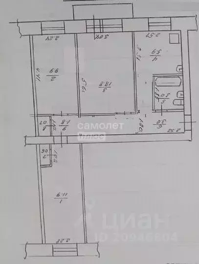3-к кв. Хабаровский край, Хабаровск Союзная ул., 82 (55.6 м) - Фото 2