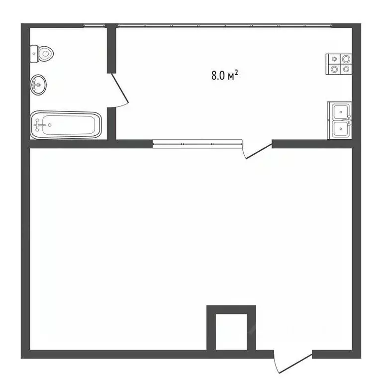 1-к кв. Ставропольский край, Ессентуки ул. Урицкого (33.8 м) - Фото 2