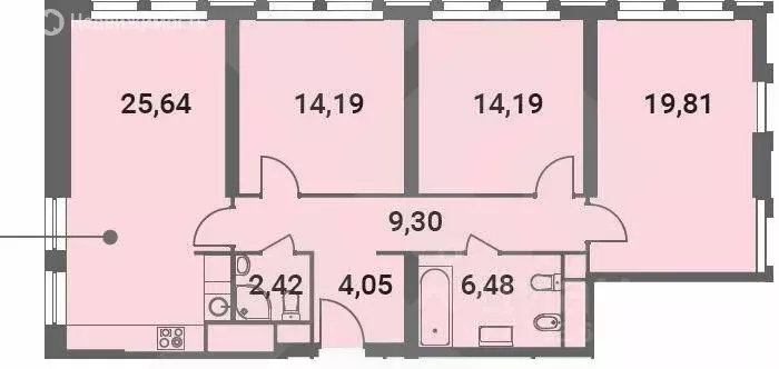 3-комнатная квартира: Москва, Шмитовский проезд, 39к4 (96 м) - Фото 0