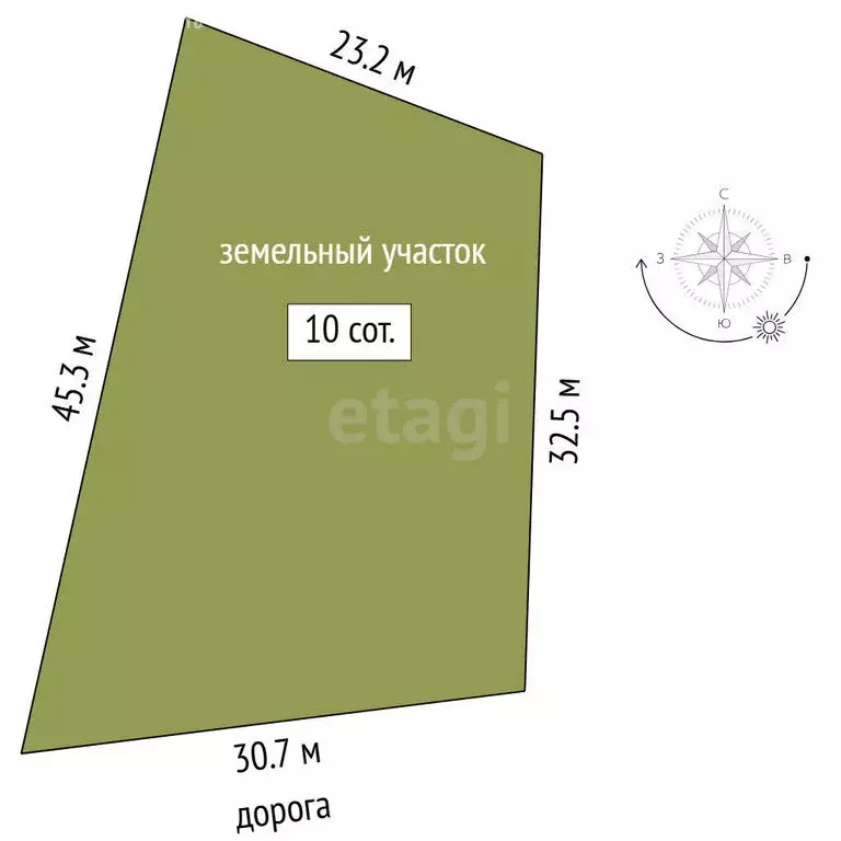 Участок в Тюменская область, Нижнетавдинский муниципальный округ, ... - Фото 1