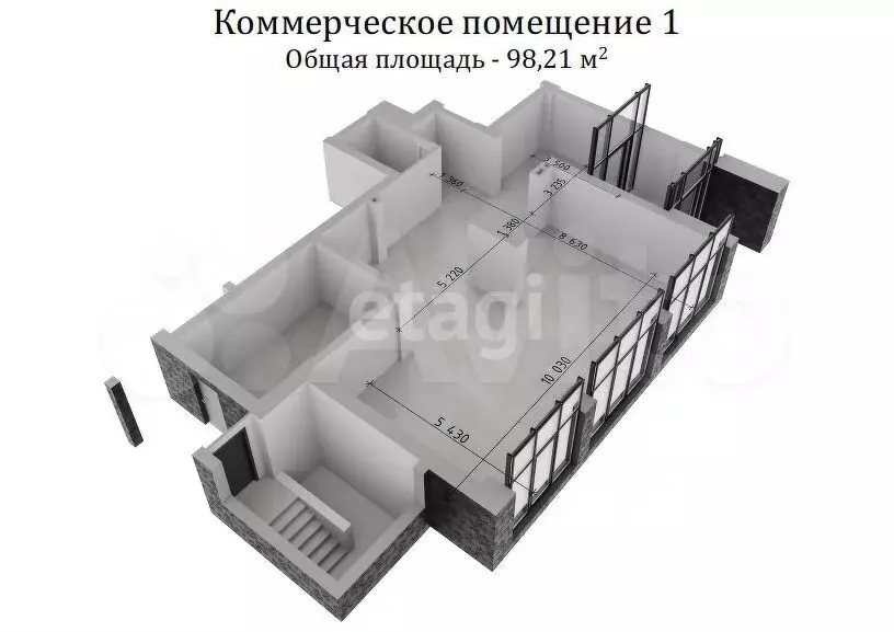 Продам помещение свободного назначения, 98.21 м - Фото 1