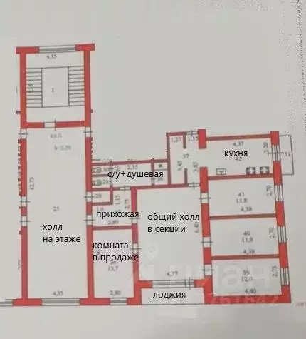 Комната Пензенская область, Пенза ул. Совхоз-техникум, 21А (13.7 м) - Фото 1