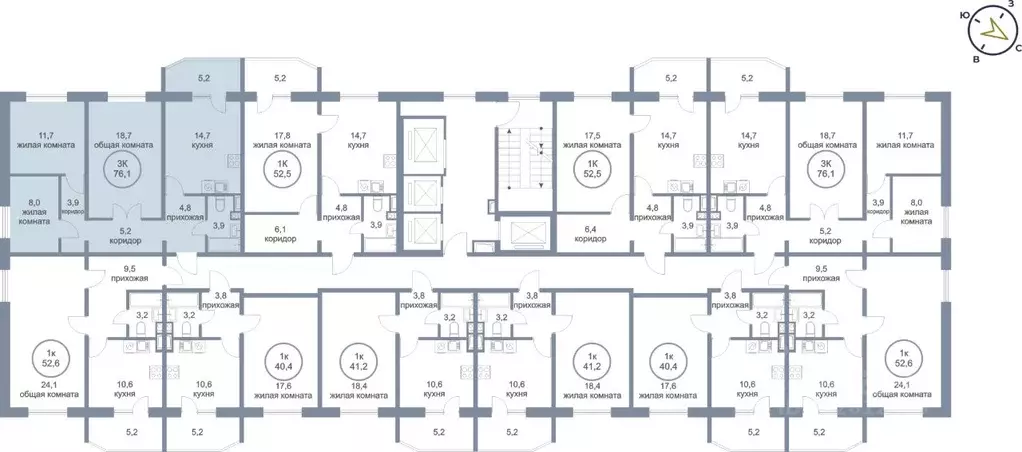 3-к кв. Ханты-Мансийский АО, Сургут Сосновая ул., 69 (76.1 м) - Фото 2