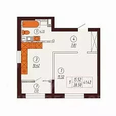 1-к кв. Оренбургская область, Оренбург Северный жилрайон, Фамильные ... - Фото 1