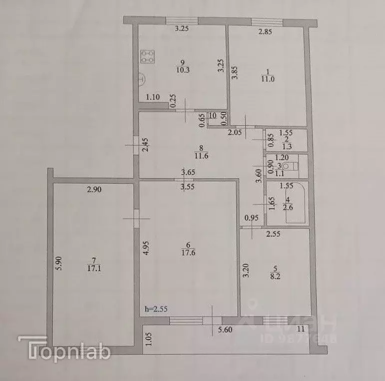 4-к кв. Волгоградская область, Городищенский район, Ерзовское ... - Фото 2