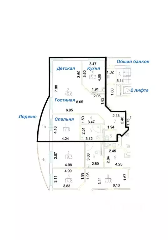 2-к кв. Москва Звенигородская ул., 5 (67.0 м) - Фото 1
