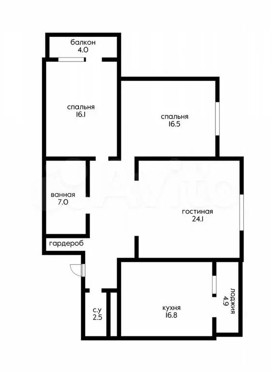 3-к. квартира, 110 м, 2/5 эт. - Фото 0