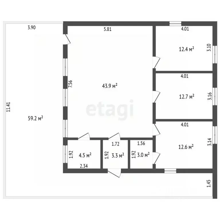 Дом в Тюменская область, Тюменский муниципальный округ, с. Кулига ул. ... - Фото 2