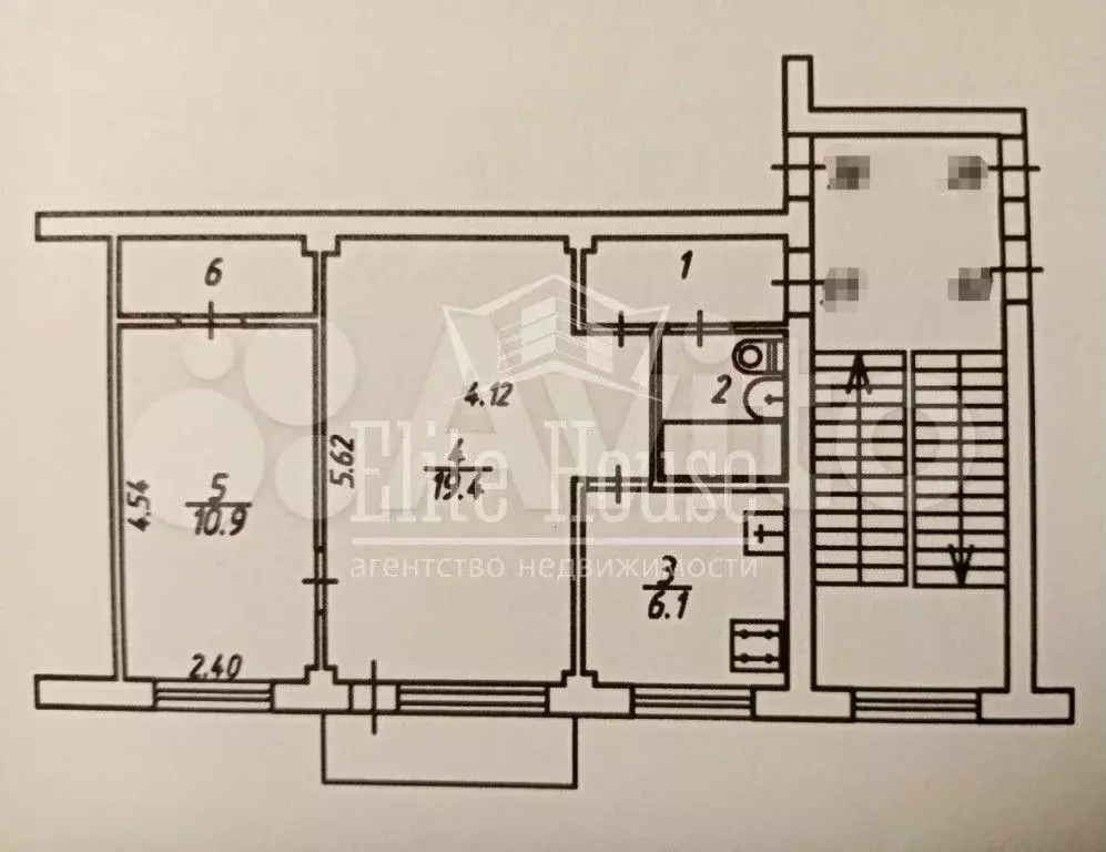 2-к. квартира, 44,9 м, 5/5 эт. - Фото 0