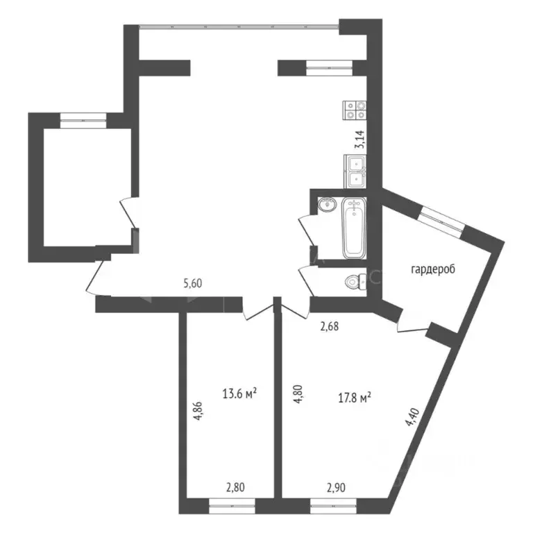 4-к кв. Тюменская область, Тюмень Широтная ул., 106 (92.0 м) - Фото 2