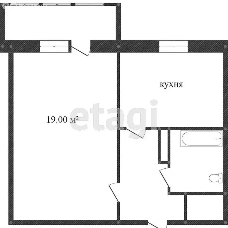 1-комнатная квартира: Ярославль, улица Труфанова, 5 (30 м) - Фото 0