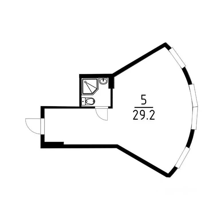 1-к кв. Московская область, Красногорск Речная ул., 20к4 (29.2 м) - Фото 1