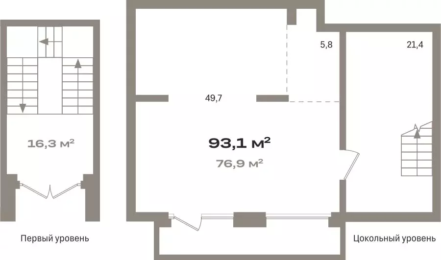 Помещение свободного назначения (93.13 м) - Фото 1