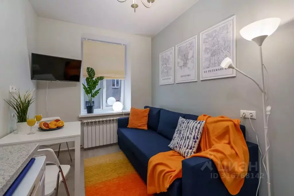 Студия Санкт-Петербург Коломенская ул., 5 (15.0 м) - Фото 0