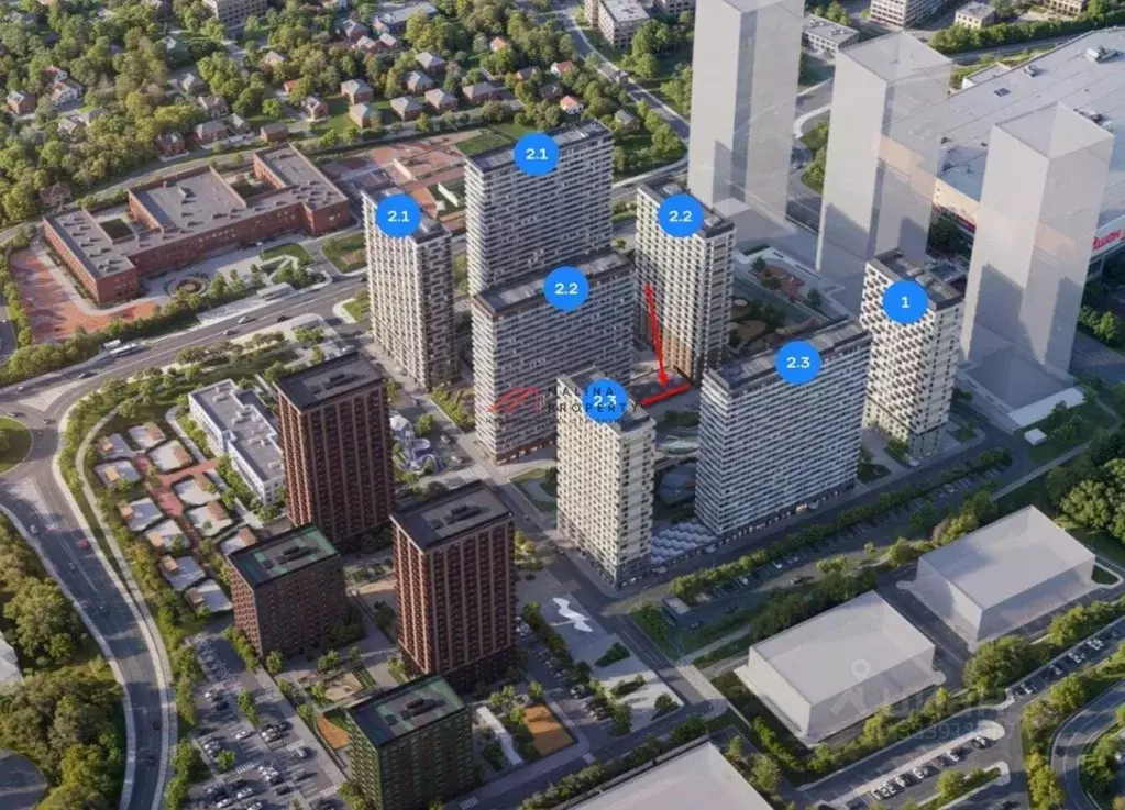 Торговая площадь в Московская область, Красногорск Квартал Строгино ... - Фото 1