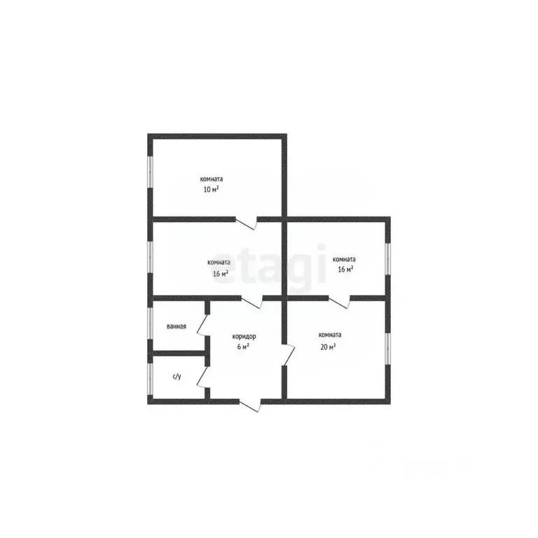 4-к кв. Адыгея, Майкоп Краснооктябрьская ул., 10 (85.0 м) - Фото 1