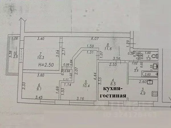 3-к кв. Краснодарский край, Анапа ул. Горького, 72 (63.1 м) - Фото 2