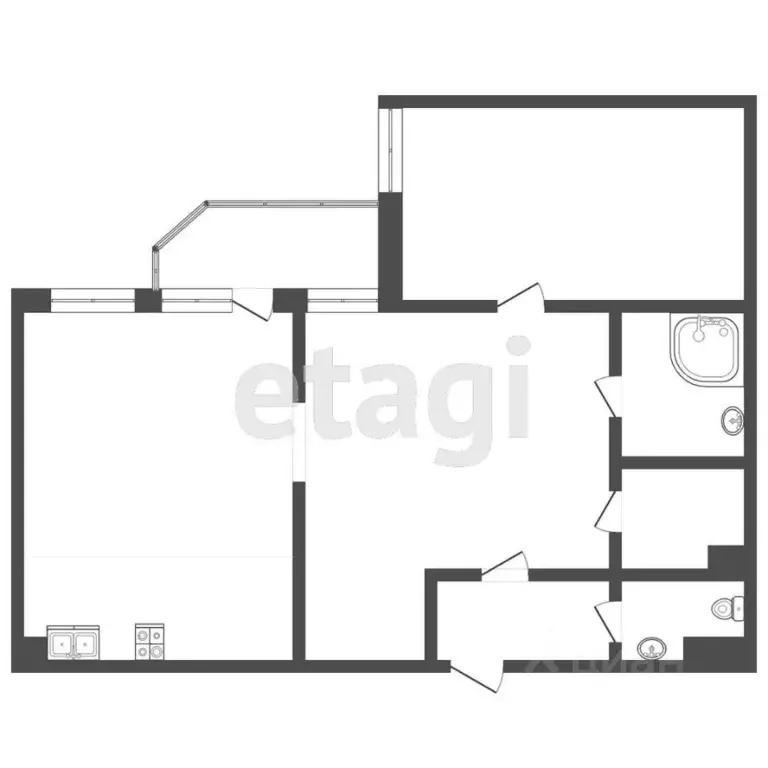 2-к кв. Ростовская область, Ростов-на-Дону 2-я Баррикадная ул., 4с3 ... - Фото 1