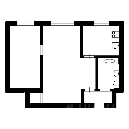 2-к кв. Омская область, Омск ул. 3-я Автомобильная, 1 (41.0 м) - Фото 1
