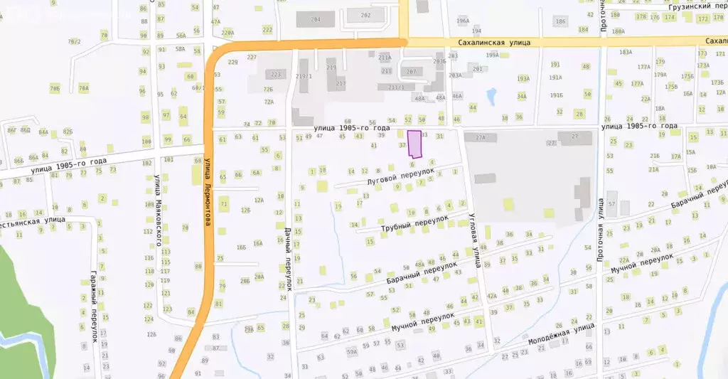 Участок в Южно-Сахалинск, улица имени 1905 года (7.6 м) - Фото 1