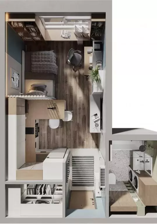 Студия Москва Очаковское ш., 9А (30.2 м) - Фото 2