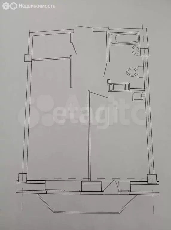 1-комнатная квартира: Абакан, улица Крылова, 46 (38.9 м) - Фото 1